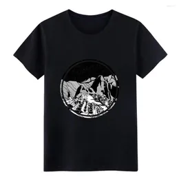 Men's T Shirts Machu Picchu Shirt Designing Tee Round Collar Family Graphic Authentic Spring Standard