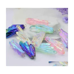 Charms 10Pcs Alien Crystal Stone Resin For Diy Making Earrings Necklace Bracelet High Quality Pendant Jewelry Accessories Drop Deliv Dhokb