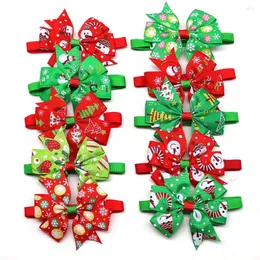 Hundkläder 30st Bowtie Christmas Pet Bow Tie levererar tillbehör Små hundar katt bowties semesterprodukter