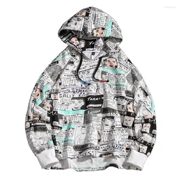 Męskie bluzy bawełniane bluzy bluza street street Mężczyźni jesienne zimowe trend moda moda cała mecz hip-hop para pullover bakotura duży rozmiar m-5xl