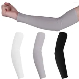 Knee Pads 1 Pair UV Protection Arm Sleeves Warmers Safety Sleeve Nylon Sun Long Cover Cooling Warmer For Running Golf Cycling