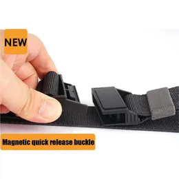 Midje stöd mode unisex stretch bälte abs harts magnetiska spänne utomhusarbete sport tuff elastisk fiber militär taktisk