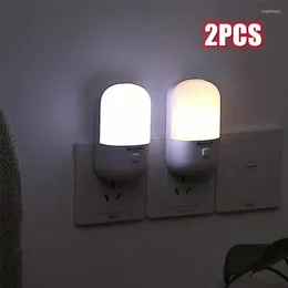 Nocne światła 1/2pcs LED LED EU/US Clug Lampa światło nocne energetyczne Energy Uszczanie dla dzieci sypialnia schodami schodami wystrój