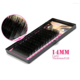 False Eyelashes 10 Cases/lot 14mm C Curve 0.10 Thickness MINK Eyelash Extension Artificial Fake Makeup Eye Lash