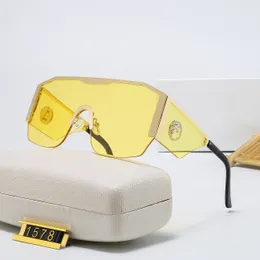Gafas para hombre sin montura Diseños Polaroid Lentes de una sola pieza Marco Gafas para personas mayores Gafas de sol de diseñador Mujeres Sol