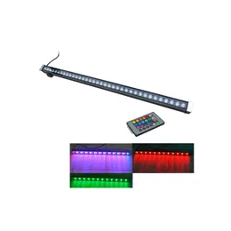 Lasta de parede LED de holofotes RGB 12W 18W 24W 30W 36W LUVILHA DE LAVAGENS LUZES DE FLARAￇￃO BARRA BARRA FILHOLE