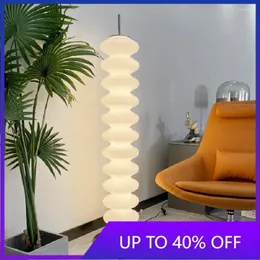 Lampy podłogowe nordyckie minimalistyczne białe jadeile szklane lampa LED LED salon wystrój domu sofa sofa naroża stojąca światła sypialnia