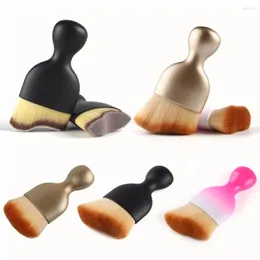 Makeup Brushes MAANGE 1Pcs Contour Foundation Blending Powder Brush Pro S Shape Blush Beauty Make Up Cosmetic Tool Maquiagem