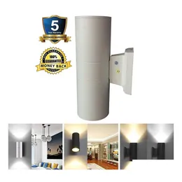 Reflektory prowadzone w dół ściany lekkie Lampa zewnętrzna Oprawa zewnętrzna patio 6 W 12w 18W 24 W Haterproof IP65 AC 85265V Dostawa OTYWF