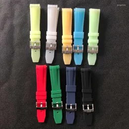 Watch Bands Accessories 20 Mm Luminous Rubber Strap Sports Waterproof Replacement Bracelet Deli22