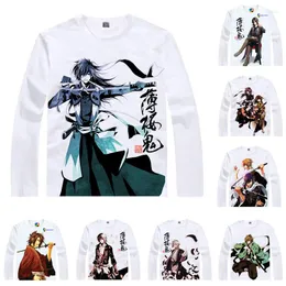 Magliette da uomo Coolprint Maglietta Anime Hakuouki Hakuoki Magliette Multi-stile Lungo Toshizo Hijikata Hajime Saito Cosplay Motivi Kawaii