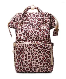 Ball Caps Mom Backpack Portable Multi-Function Large Luxury Aztec Serape Leopard Pattern Diaper DOM112-1276