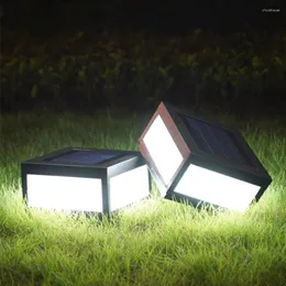 Impermeável LED pilar solar luz ao ar livre Porta do quintal de quintal coluna Garden alpendre estigma post luzes