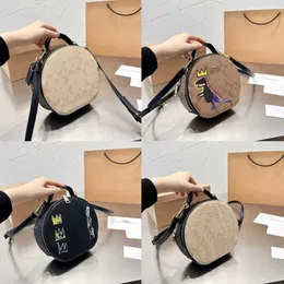 Yeni Crossbody Bag Coabag Tasarımcı Çantalar Klasik Yuvarlak Kek Çörekler Kadın Omuz Tote Çanta Deri Çanta Leydi Messenger Cüzdan 221019