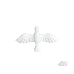 Stift broscher vita fågel fredsstift märken hårt emaljlak stift denim jackor ryggsäck smycken 38 e3 droppleverans dhzgq