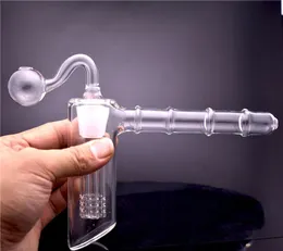 Толщина стеклянные ручные трубы Стеклянная молоток водяная труба 6 рука для душевой насадки пузырьки 18 -мм мини -бонг с масляной горелкой бонг