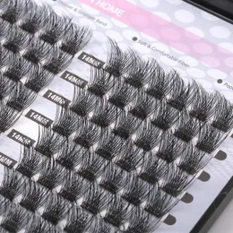 Sztuczne rzęsy Muselash 120 klastrów rzęs Segment Lash Volume Cluster Lashes Handmade luzem pakiet jaskółczy ogon rozszerzenieFalse