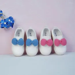 Athletic Shoes Spring Children's Fashion Bowknot Set Foot Canvas Shallow Mouth One Pedal Casual Girls' Single YNN
