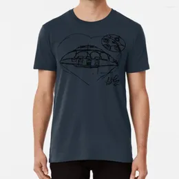 Mäns T -skjortor Bob Lazars flygande tefatskissskjorta Lazar Area 51 och