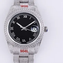Herren-Diamantuhr, 41 mm, automatische 3235-Armbanduhr mit mechanischem Uhrwerk, Business-Leuchtarmbanduhr, 904L-Edelstahluhren für Herren