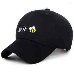 Boll Caps Cartoon Bee Baseball Cap Let It Cool Man Hat Summer Female Sunhat Sunscreen Loves Hats 10st/Lots