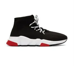 Triple S 2,0 dzianinowe buty Buty Mesh Speed ​​Trener Wysoka wyścig Race Runners Mężczyźni i kobiety Designer Sneakers Platforma z koronkami swobodni trenerzy z rozmiarami pudełka 35-45