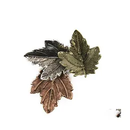 Pins Brooches Brooche Mujer Vintage Pin Maple Leaf Brooch Pins Exquisite Collar For Women Dance Party Accessories 2260 T2 Drop Deli Dh2Qg
