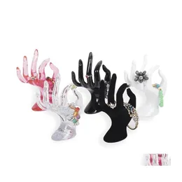 Jewelry Stand Plastic Display Ok Hand Model 17X8Cm Rack Women Ornaments Ring Bracelet Drop Delivery Packaging Dh0Fk