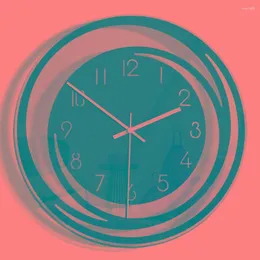 Wall Clocks Creative Home Clock Living Room Decoration Acrylic Stickers Nordic Minimalist Style Transparent Mute Hanging