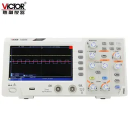 VICTOR 1050S 1100S Bench-type Oscilloscope Digital Storage Dual Channel 50MHz Color Screen.