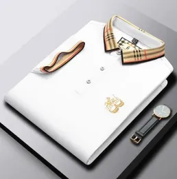 2023 Summer T-shirty Polos Black White Kolor Classic Domessa Print Modna Moda 100% bawełniana Casual M-3xl
