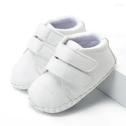 First Walkers PU Leather Toddler Shoes Spring And Autumn Soft Bottom 0-1 Years Old Baby Step Non-slip Simple 2023