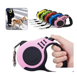 Dog Collars Leashes Ups Retractable Matic Nylon Puppy Cat Traction Rope Belt Pets Walking For Small Medium Dogs Drop Delivery Home Dherg