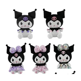 Stuffed Plush Animals Kawaii Kuromi Cartoon Dolls Toys Soft Model Lovely Toy For Children Girls Fans Wholesale Drop Delivery Gifts Dh5Q8