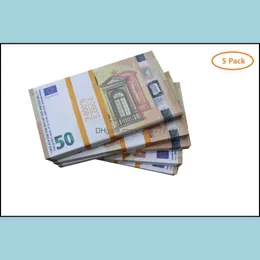 Inne świąteczne dostawy imprezowe Prop Money Copy Toy Euro Realistyczne fałszywe brytyjskie banknoty papierowe udawanie podwójnie upuszczania dostawy home ga dhwperi9f