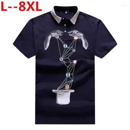 Men's T Shirts 10XL 8XL 6XL Fashion Personality Tees Summer Casual Slim Fit Short Sleeve Shirt Top Mens Camiseta Masculina