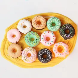 Charms Kawaii Harz Cabochons Süßes Essen Donut Brot Kuchen Verzierungen Scrapbooking DIY Ornament Zubehör Perlenknöpfe