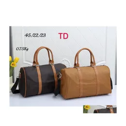 Duffel Bags Women Designers Travel Bag Pu Leather Large Capacity Men Big Lage Handbag Duffle Shoder Crossbody Outdoor Travels Handba Dhii5