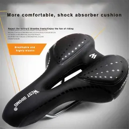 Saddles Saddle Mountain Hollow Car Sile Thickened Soft Comfortable Ventilation Round Rear Seat Bike Accessories 0130