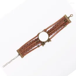 Link bransoletki prezenty świąteczne sklep Wysokiej jakości biżuteria sublimacja puste ręce bransoletka skórzana bransoletka