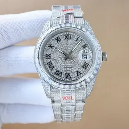 AAA Diamond Lunhurwatches Classic Mechanical Automatic Movement Date Designer Relógios 41mm de aço fino Sapphire Watch for Men calendário à prova d'água