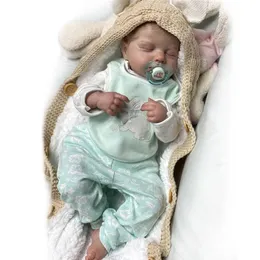 19" Reborn Doll Realistic born Baby Toys For Children Boneca Renascida Brinquedo Bebe Para Crianas 220504220I