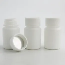 100pcs HDPE صلبة بيضاء حبوب منع الحمل الأدوية لتغليف حاوية الطب 30 مل