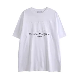 남자 tshirts margiela t 셔츠 남성 셔츠 인과 인쇄 디자이너 Tshirt 통기성면 짧은 슬리브 mm 여름 패션 EA