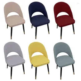 Sandalye kapakları jacquard yemek kapağı elastik kavisli içi boş arka koltuk slipcover house de chaise funda silla