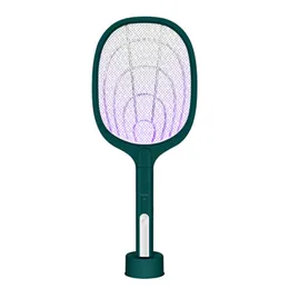 Pest Control Killing Lamp Electronic 2-in-1 Electric Shock Swatter Rechargeable Mosquito Killer Bat 0129