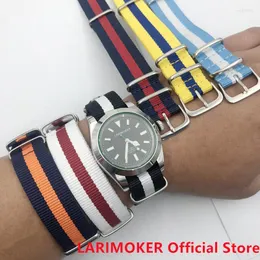 Watch Bands LARIMOKER 44MM40MM39MM Cloth Art Bracelet Accessories Ear Width 20MM ETA Miyota PT5000 Mechanical Electronic Deli22