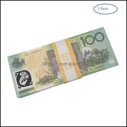 Novelty Games 50 Size Prop Game Dollar Australian Dollar 5/10/20/50/100 Aud Pancnotes Paper Paper Money Movie Props Drop Droper Toys DH2N5X6EF