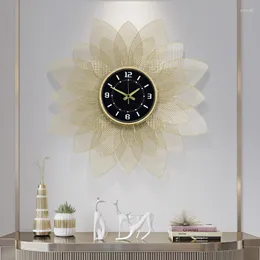 Zegary ścienne gigantyczne metal kreatywny zegar cichy luksusowy złoty kolor prosty sztuka nowoczesny design reloJ de pared dekoracja domowa