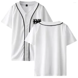 Kurtki damskie WAWNI KMN Gang Thin Baseball Mundur Single Breasted Harajuku Cotton Poliester Top Casual Printed Tops